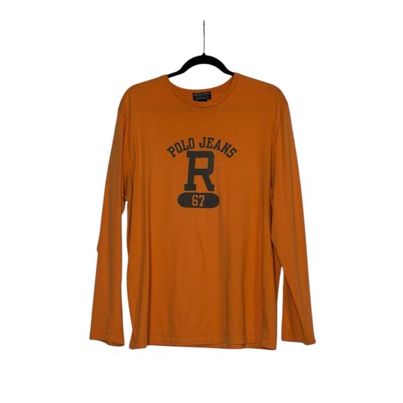 Polo Jeans Company orange graphic long sleeves tee size Medium - Picture 9 of 9